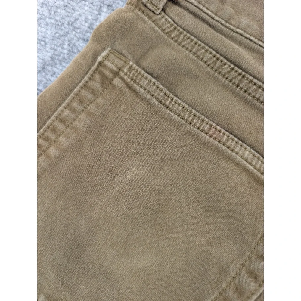 Banana Republic Traveler Cotton Brown Olive Pants Trousers Mens 36x32 Slim Chino